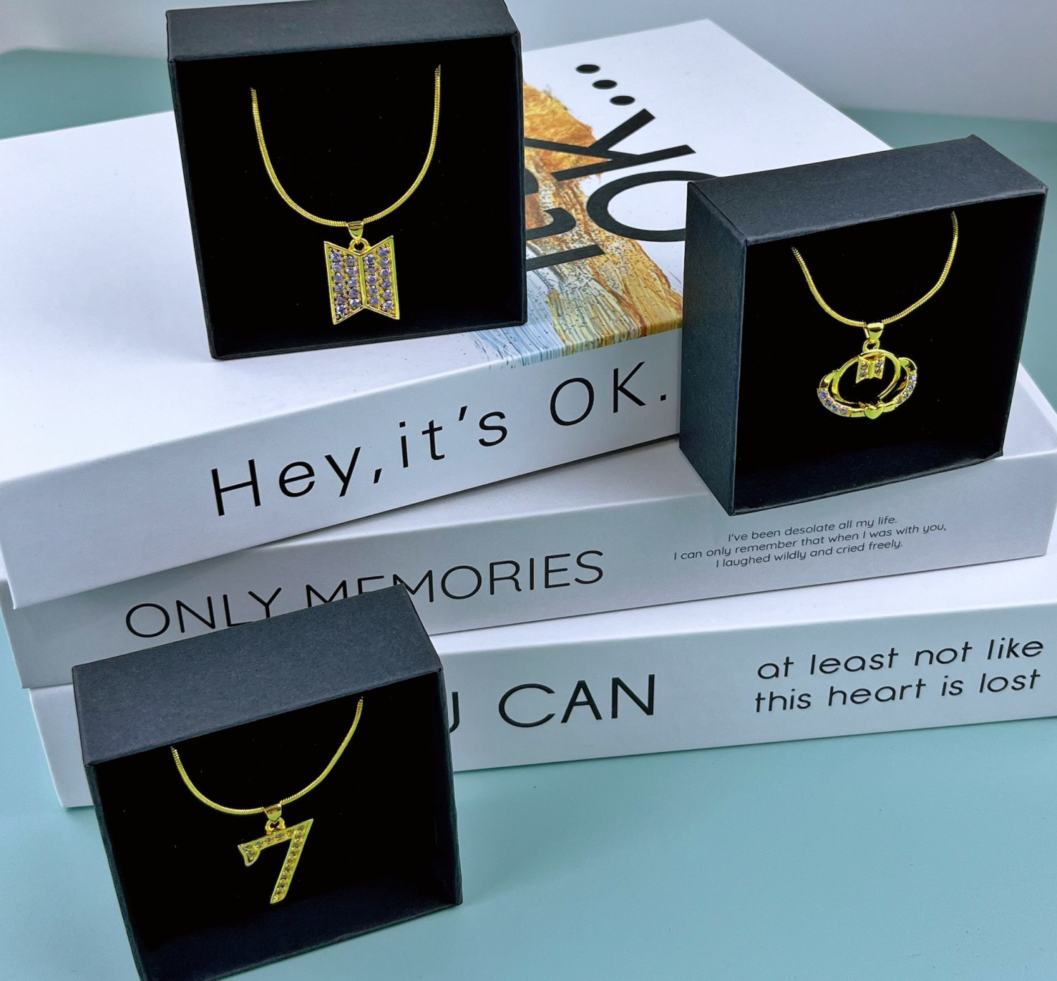 BTS Electroplated Pendant Necklace