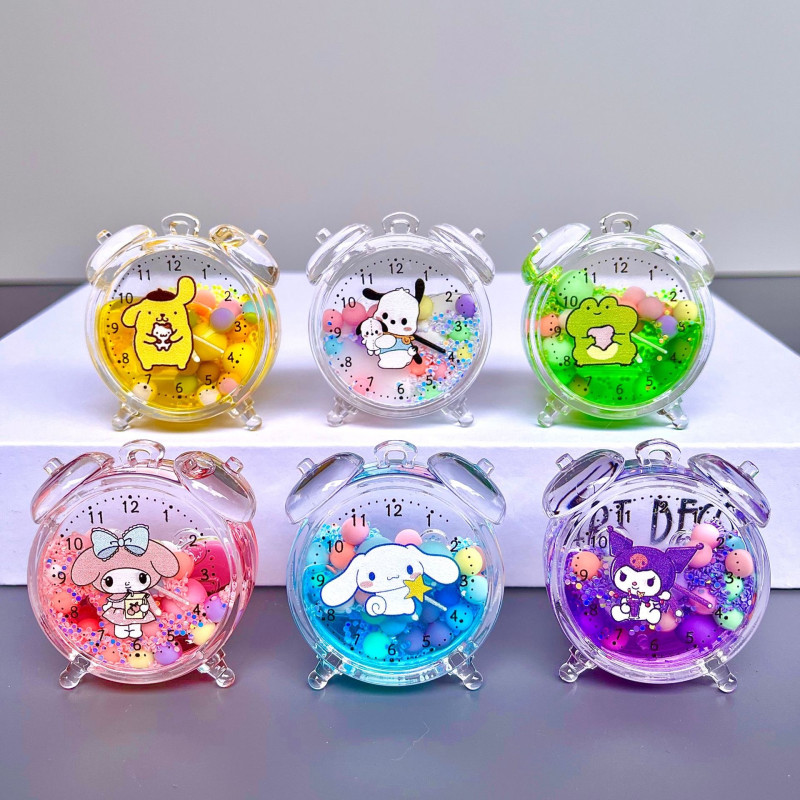 Kawaii Sanrio Transparent Tabletop Clock Decoration
