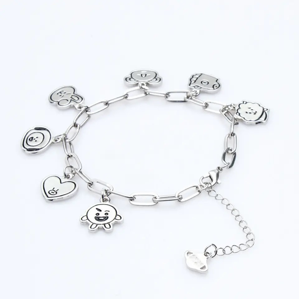 BT21 Charm Stainless Steel Bracelet