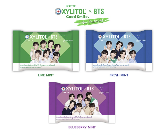 Lotte Xylitol X BTS Gum (Single Packet)