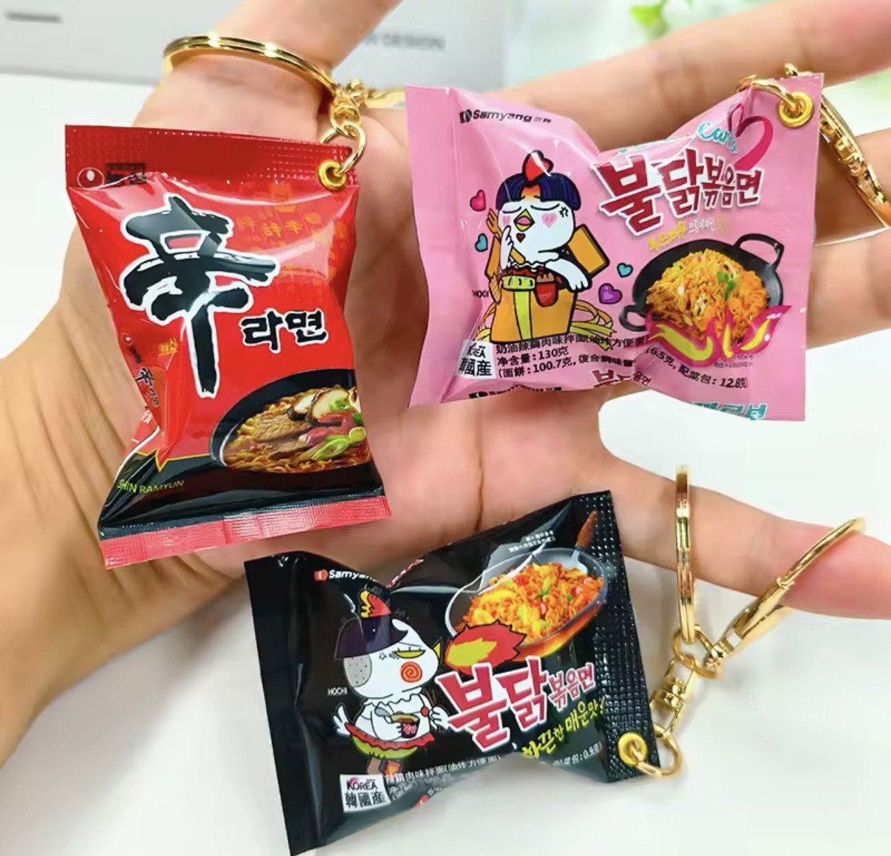 Mini Korean Noodles Creative Keychain