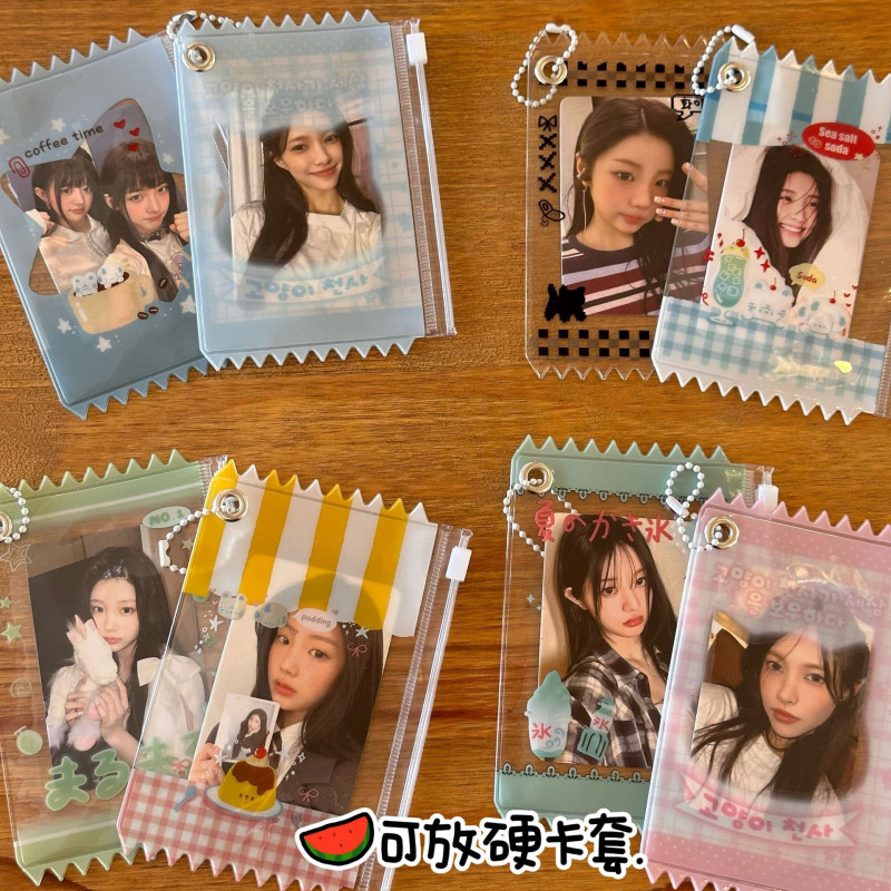 Candy Trannsparent Photocard Zipper Bag