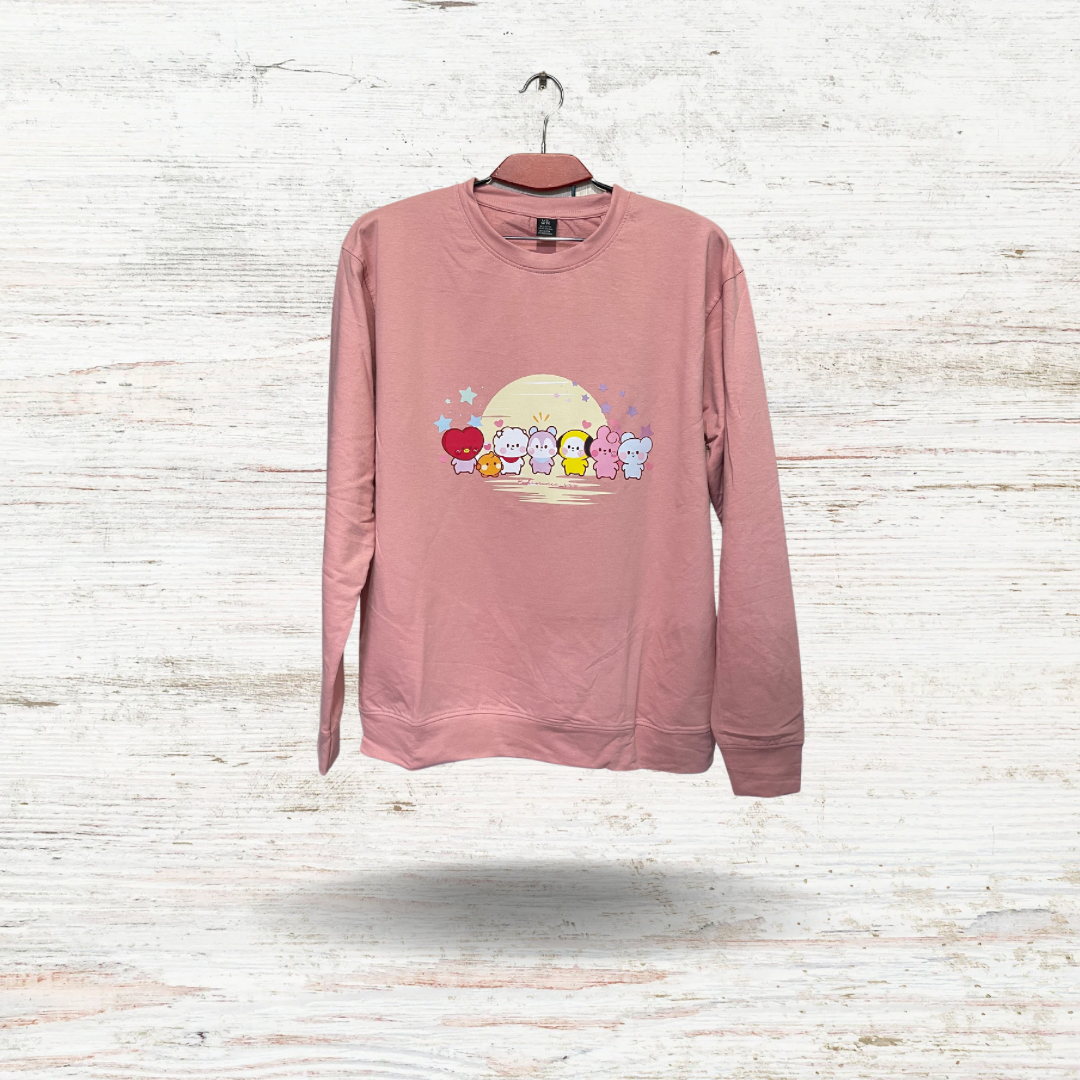 BT21 Classic Color DTF Sweatshirt