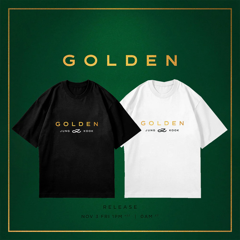 JUNGKOOK EXCLUSIVE GOLDEN T-SHIRT
