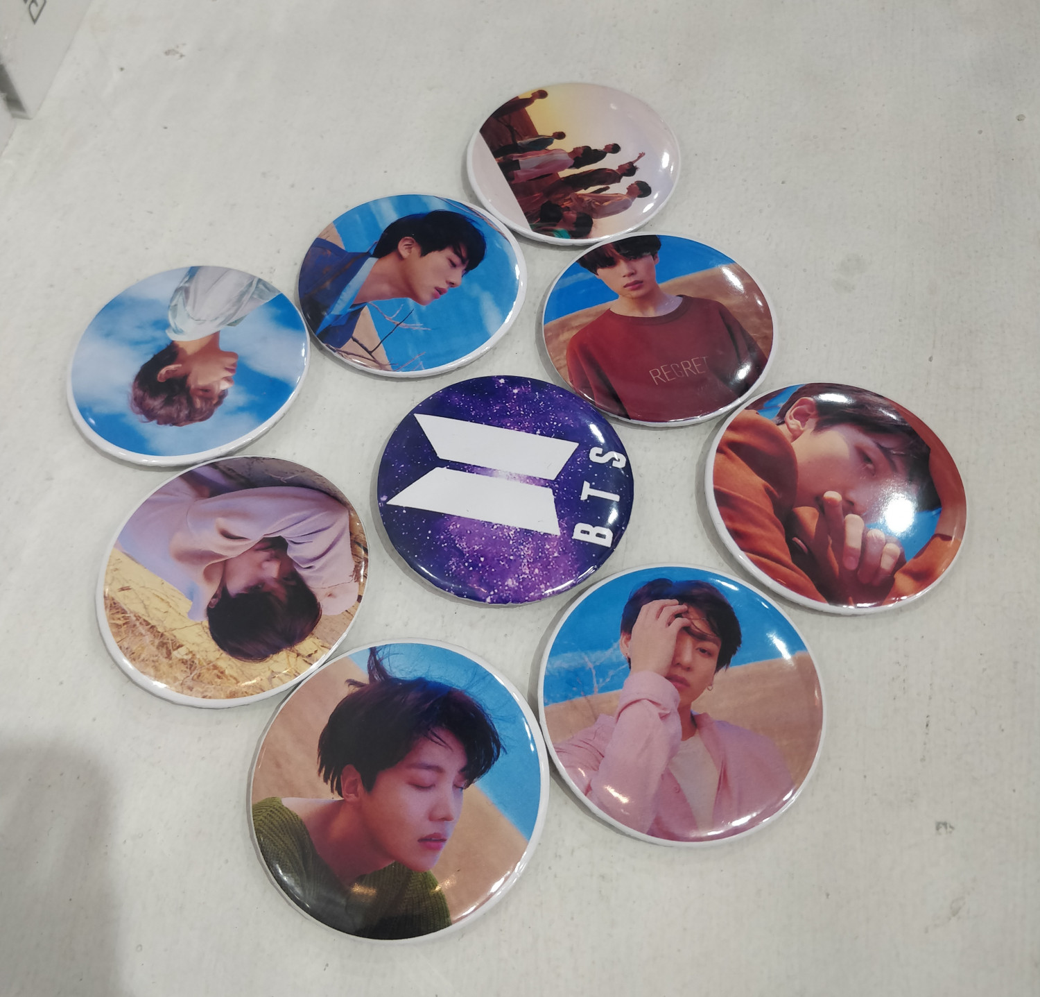 9Pcs/Set BTS MOTS 7 (Version-4) Photo Concept Badge/ Brooch