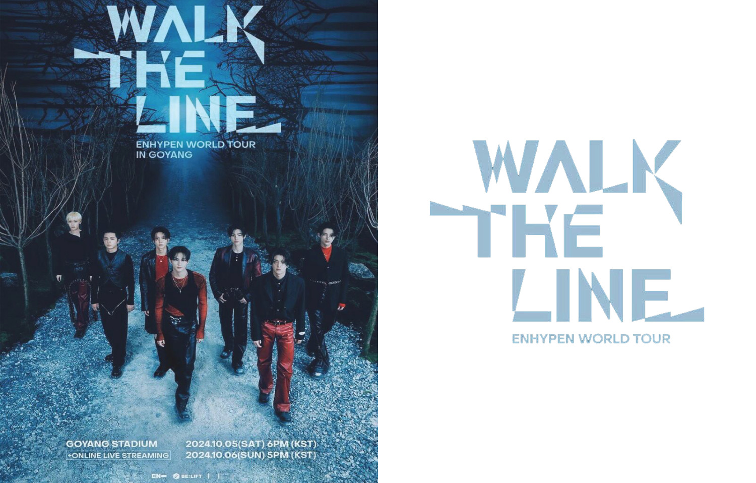 Enhypen World Tour Walk The Line Concept Mini Concert Poster