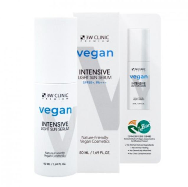 [3W CLINIC] Premium Vegan Intensive Light Sun Serum - 50ml (SPF50+ PA+++)