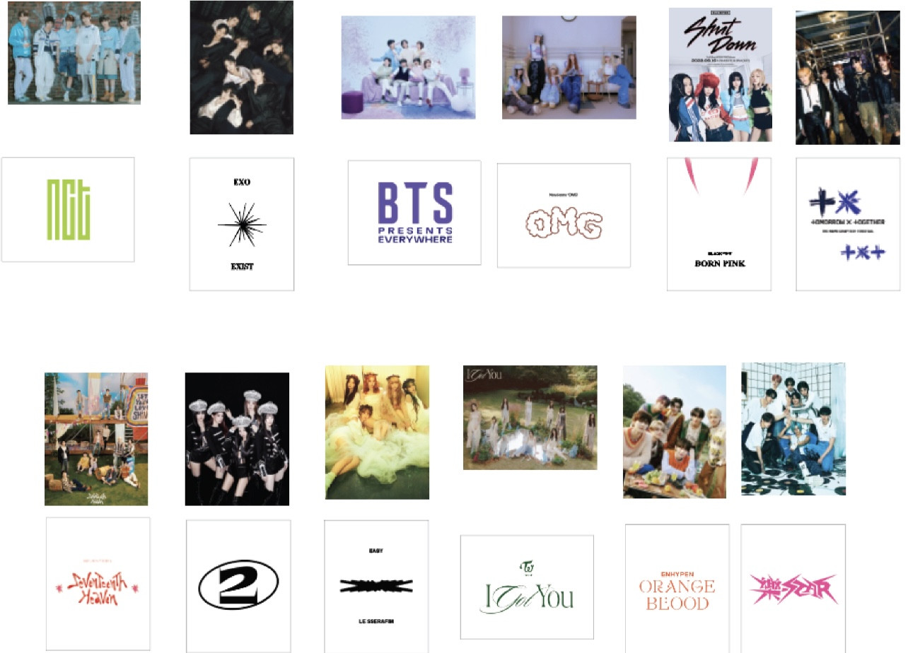 K-POP GROUP PHOTO CONCEPT MINI POSTER