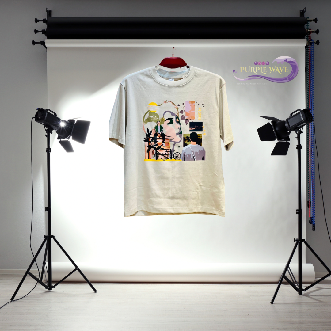 RM- Namjooning Aesthetic Design Premium Quality Drop Shoulder DTF T-shirt