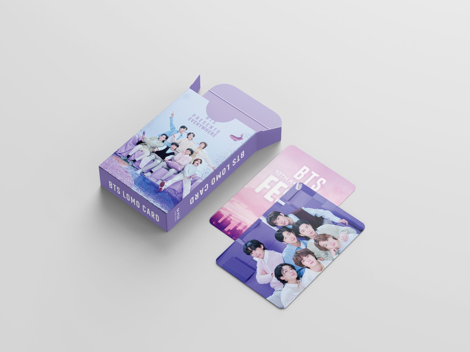 K-POP BTS 10'TH ANNIVERSARY FESTA Concept Photocard/Lomocard