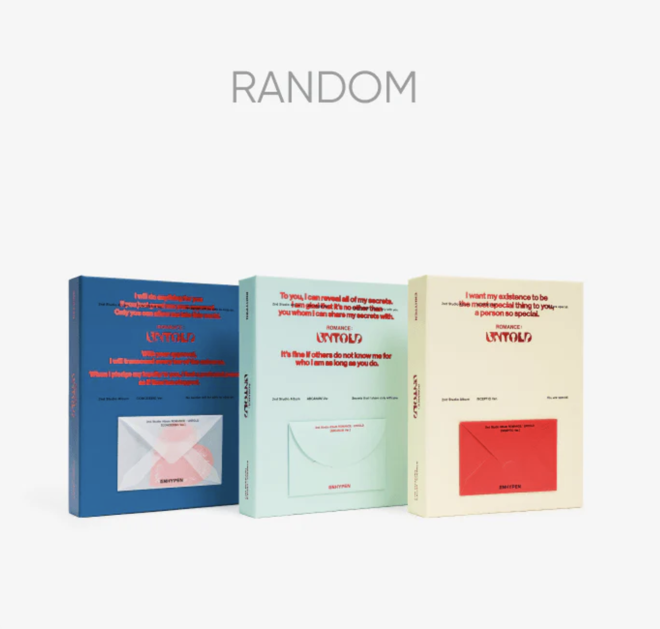 [PRE-ORDER] ENHYPEN - ROMANCE : UNTOLD 2ND ALBUM STANDARD RANDOM
