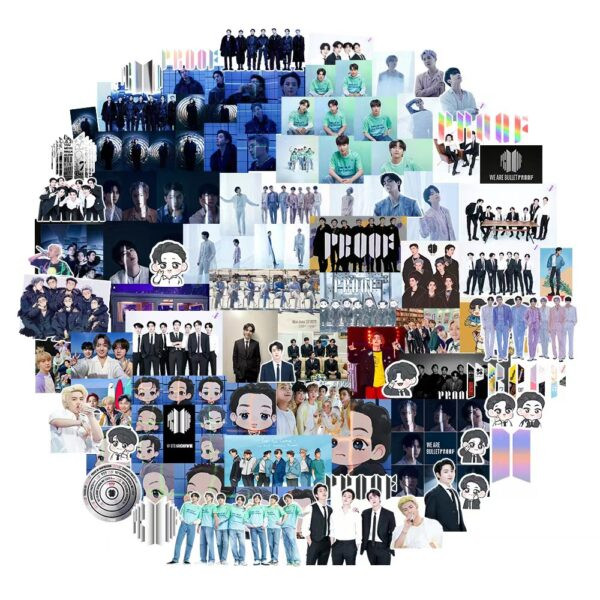 100Pcs/Set K-POP BTS PROOF Concept Stickers