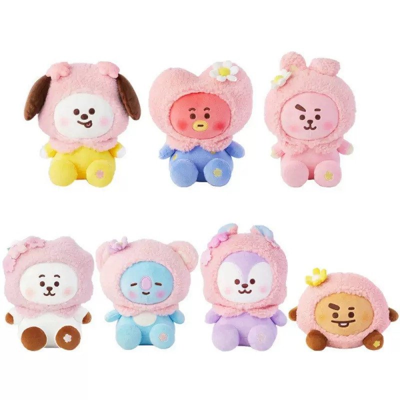 BT21 Cherry Blossom Series Plush Keychain 10cm
