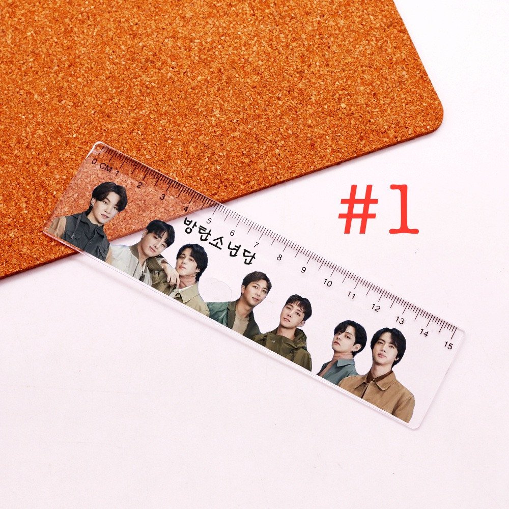 BTS Transparant Plastic Ruler