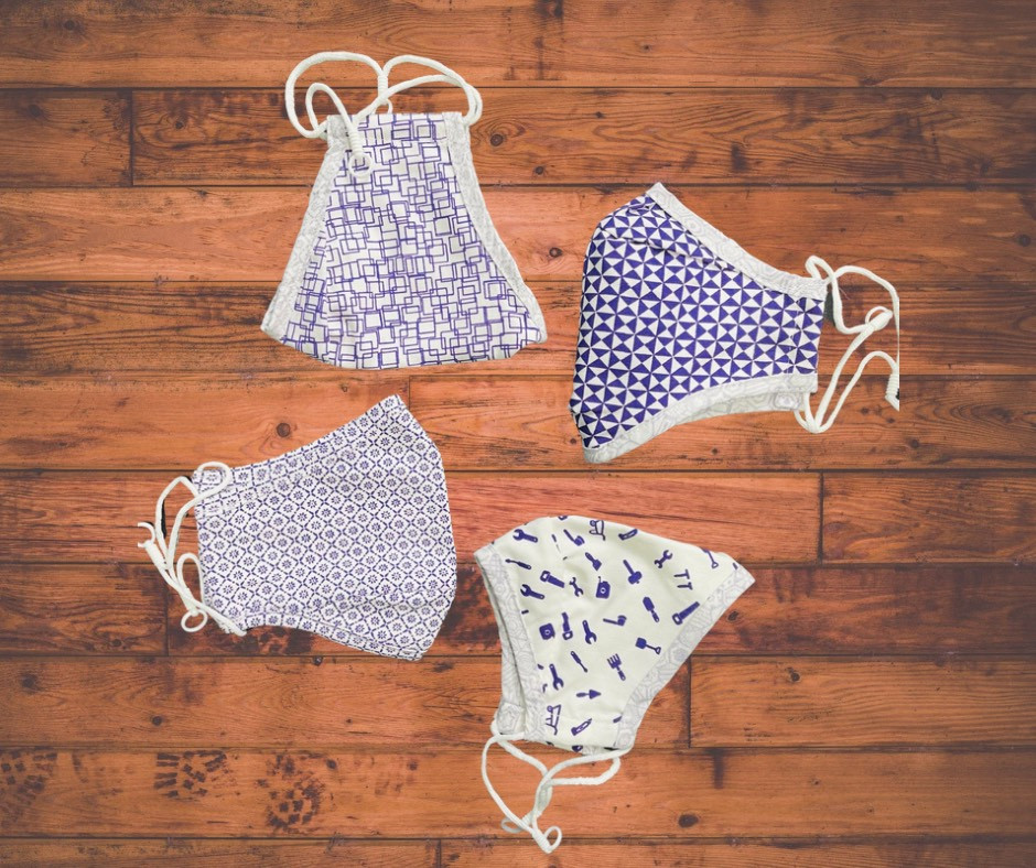 4Pcs/Set Fashionable Cotton Dustproof Mask