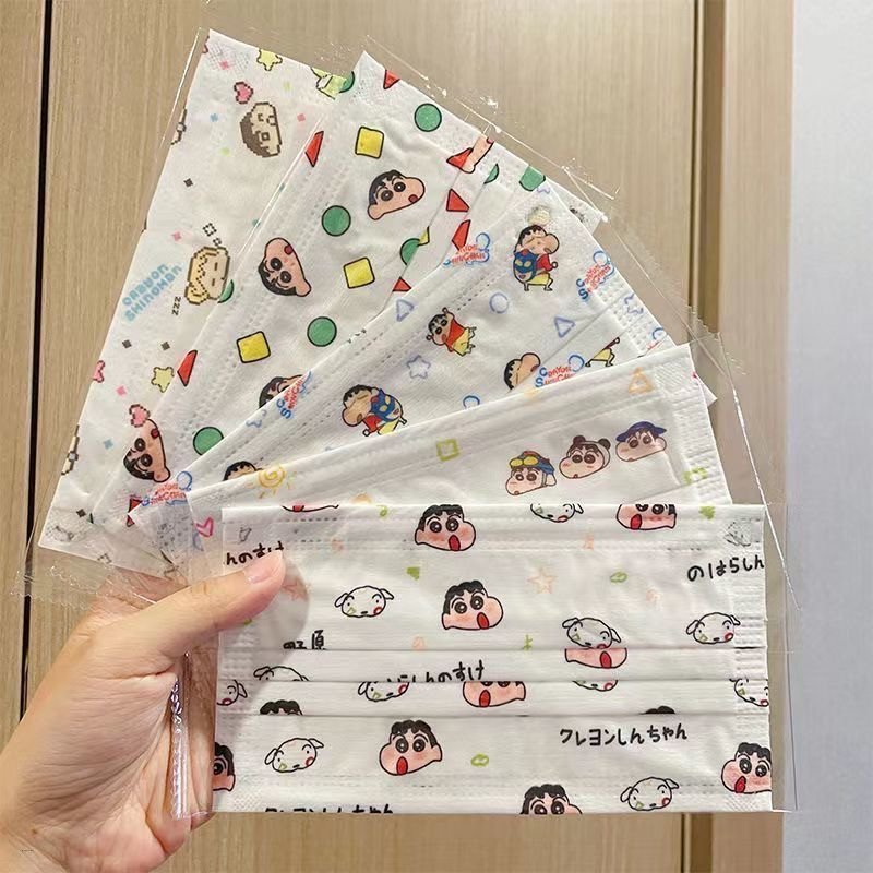 10Pcs/Set Caryon  SHin-Chan Fashionable Onetime Mask