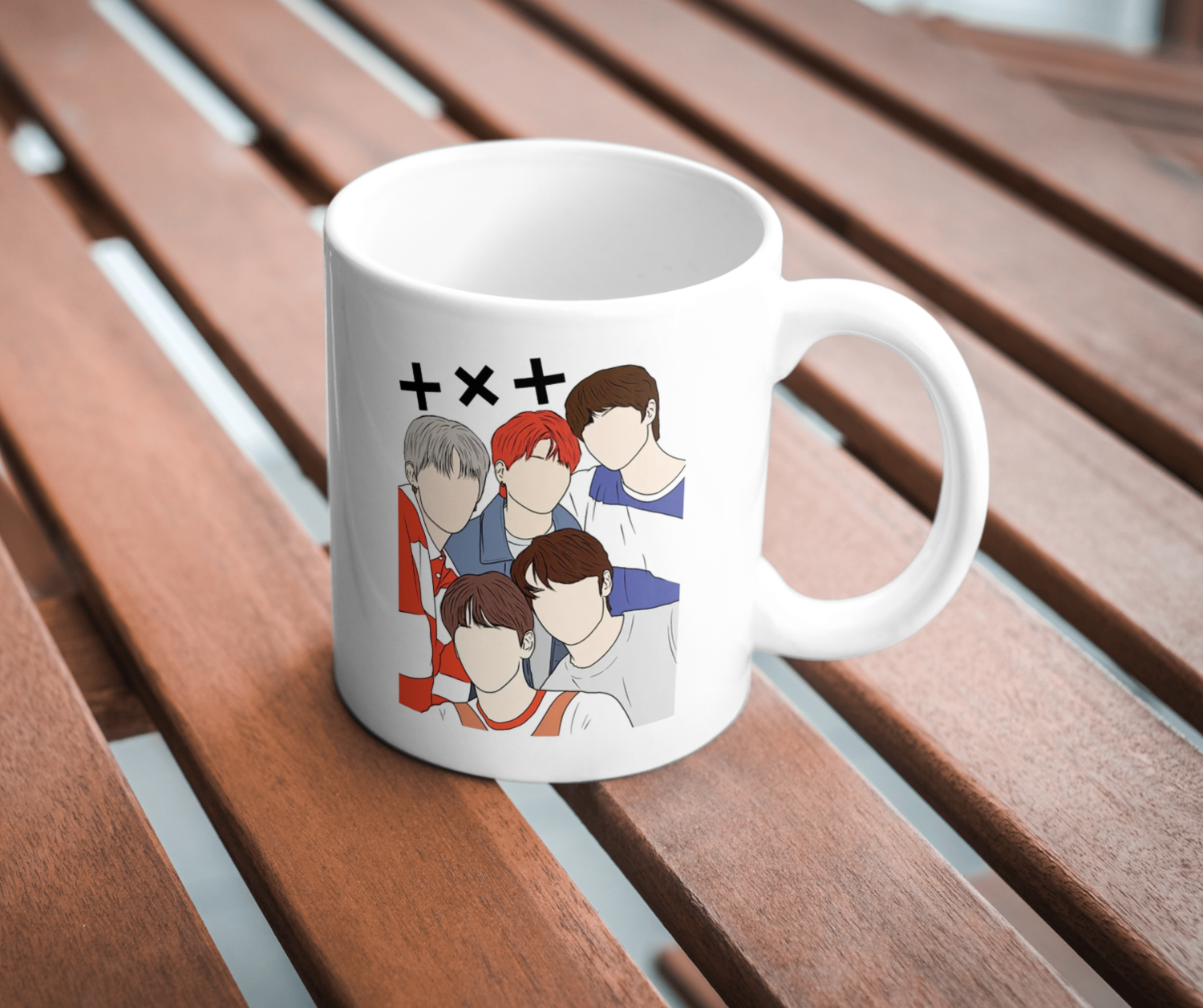 K-POP TXT ILLUSTRATED CERAMIC MUG