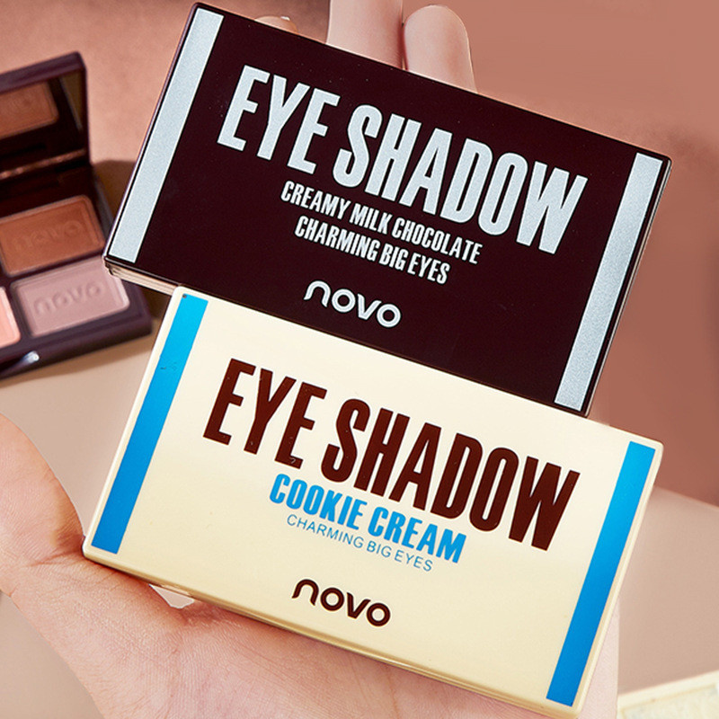 NOVO Chocolate 6-Color Texture Waterproof Eye Shadow