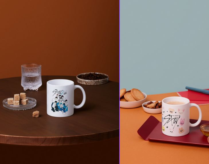 K-POP STRAYKIDS LINE ART CERAMIC MUG
