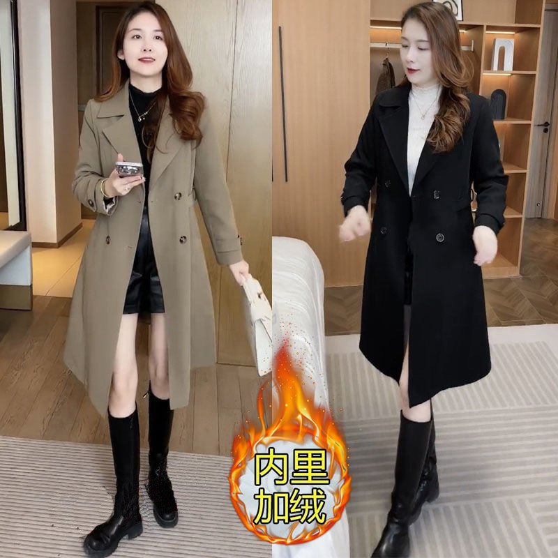 Korean High-End Velvet Windbreaker Winter Jacket
