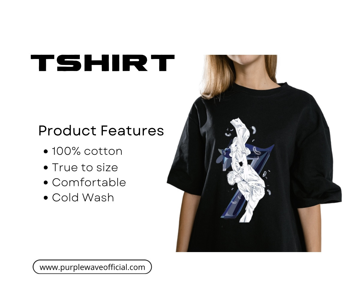 BTS MAP OF THE SOUL 7 DTF PRINTED DROP SHOULDER CLASSIC T-SHIRT