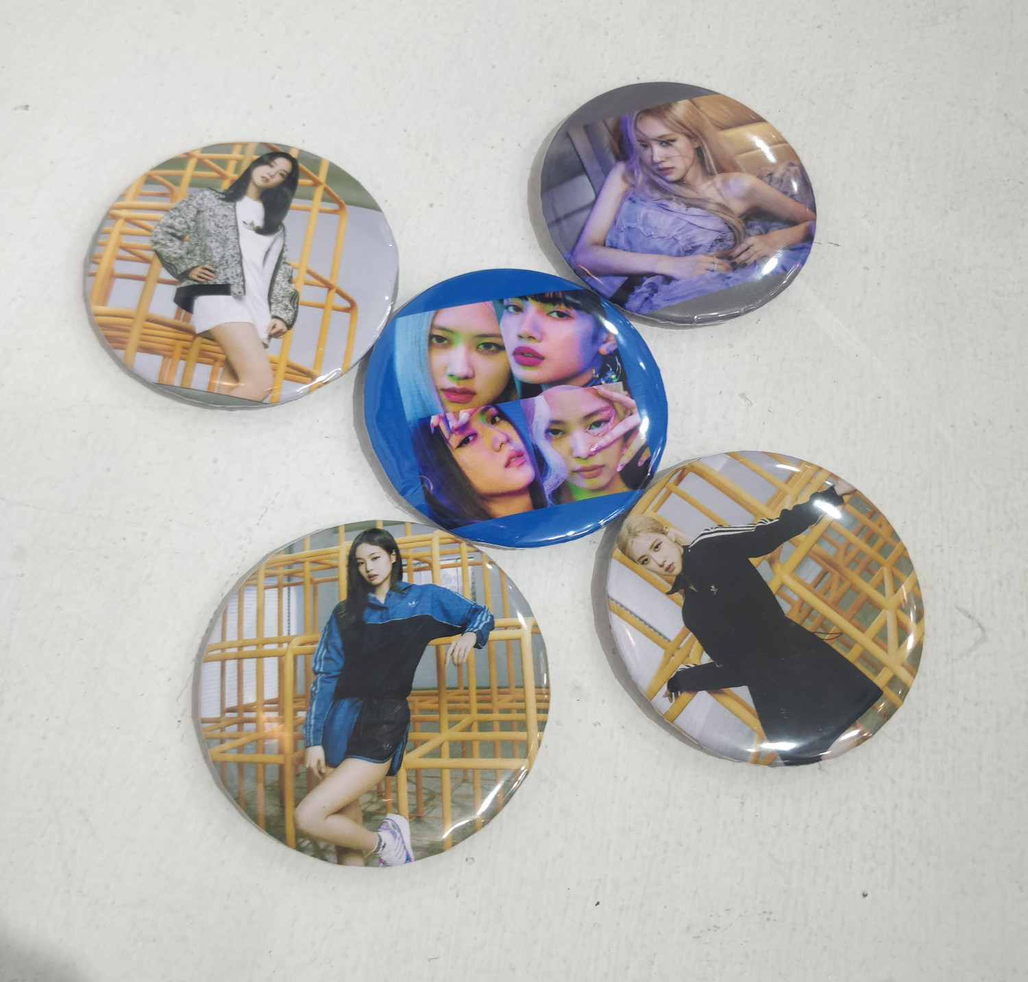 5Pcs/Set Adidas Concept K-POP Girls Group BLACKPINK Badge/Brooch