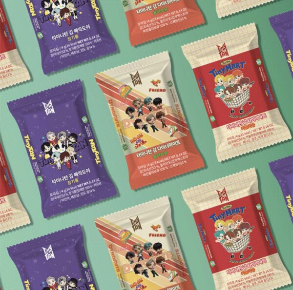 BTS Official Korean TinyTan Dried Gim Seaweed