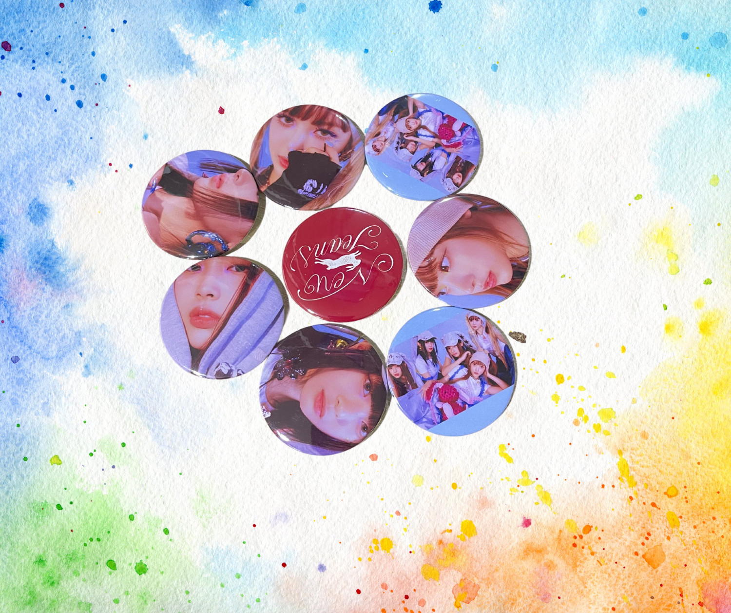 7Pcs/Set NewJeans OMG Concept Badge/Brooch