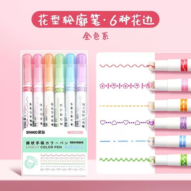 Highlighter Outline Color Pen