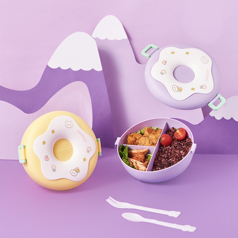 Kawaii Donut Cartoon Lunch Box 1000ml