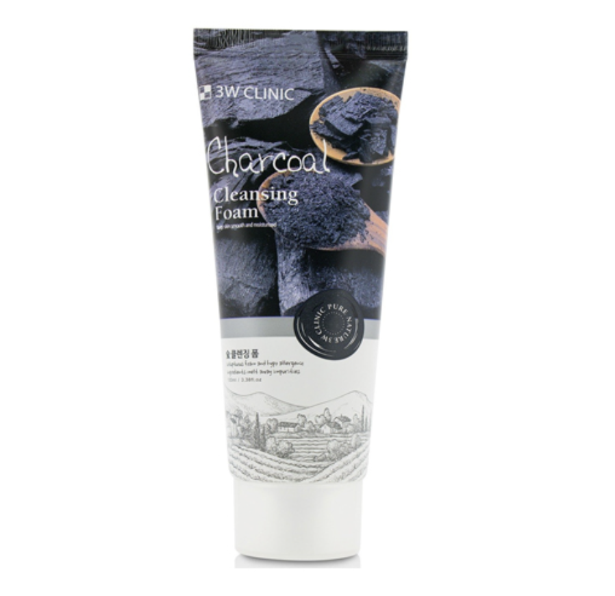 3W Clinic Charcoal Cleansing Foam 100ml
