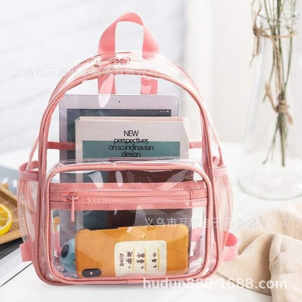 Korean Style Women’s Transparent Waterproof PVC Backpack