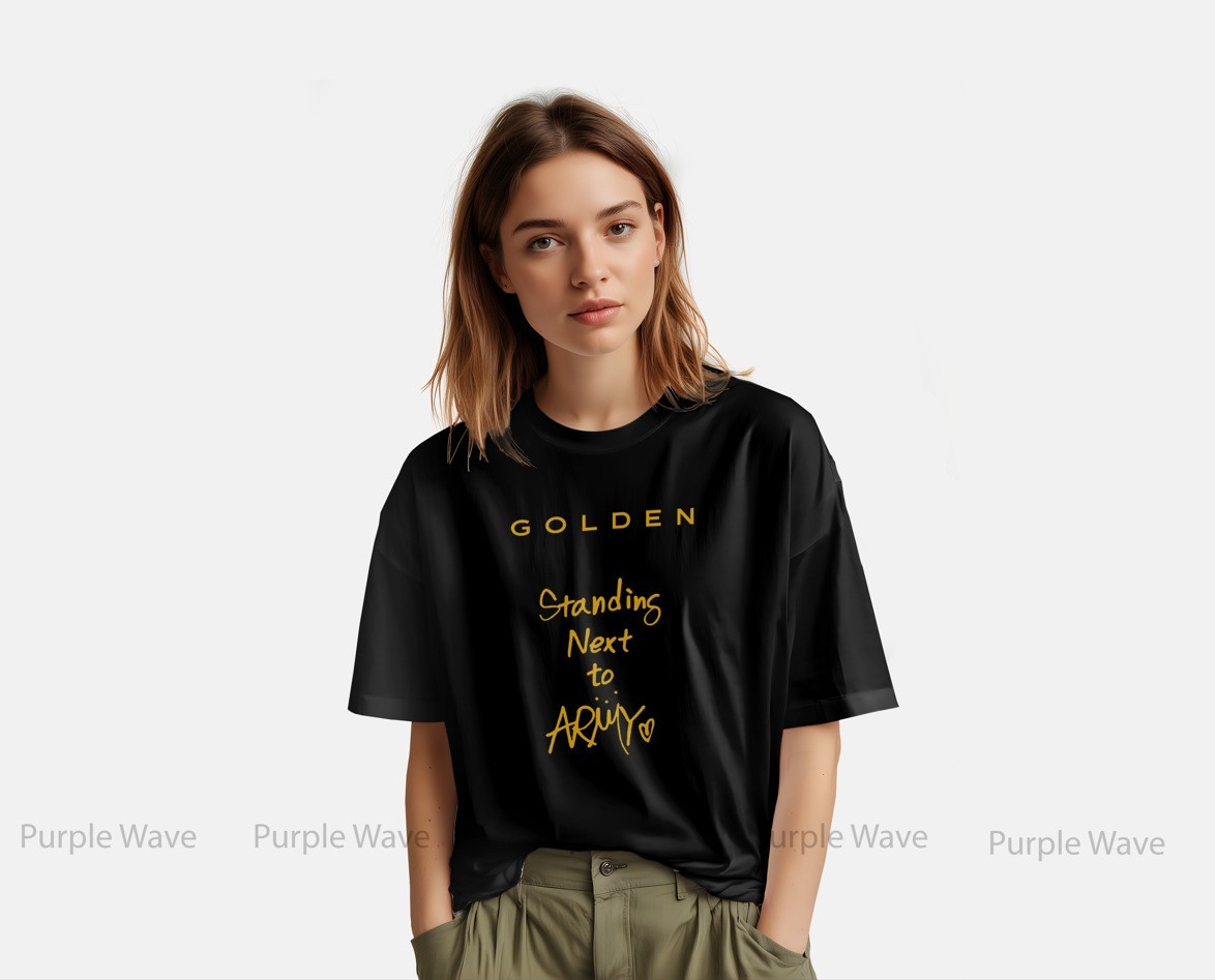 GOLDEN-STANDING NEXT TO ARMY CLASSIC DTF T-SHIRT
