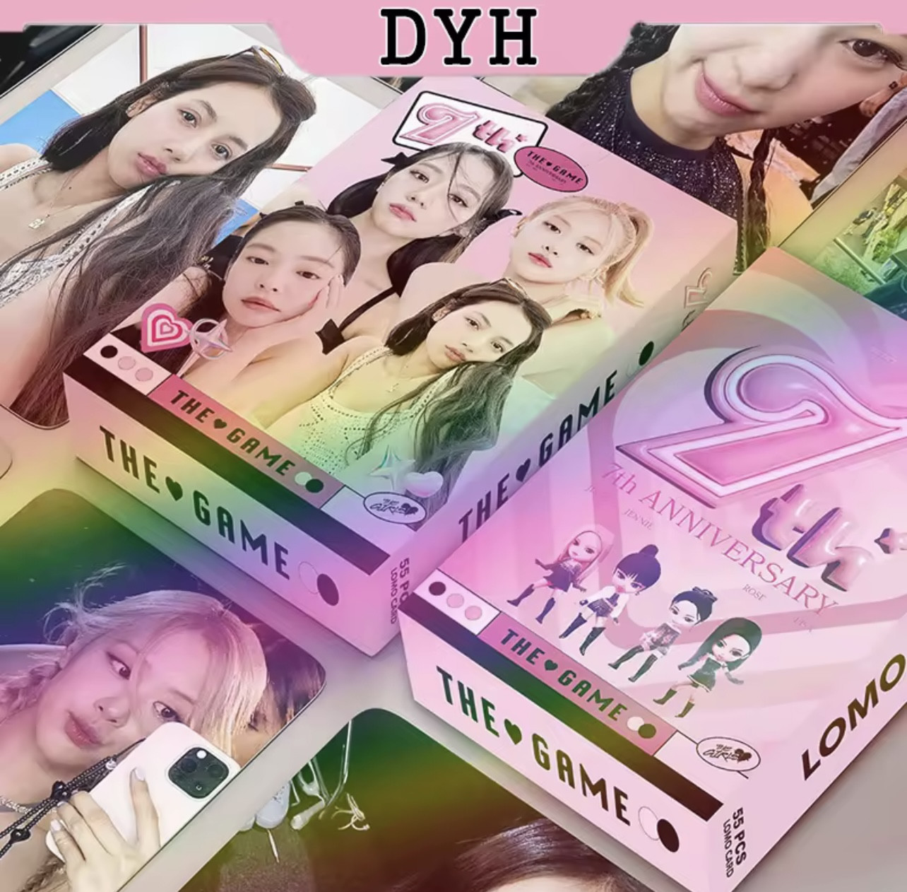 54Pcs/Box BLACKPINK 7th Anniversary Photocard/Lomocard