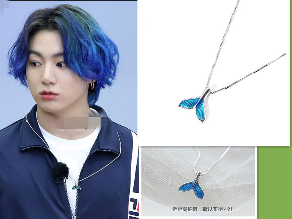 Mermaid Fishtail Jungkook Pendant Necklace