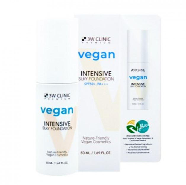 [3W CLINIC] Premium Vegan Intensive Silky Foundation - 50ml (SPF50+ PA+++)