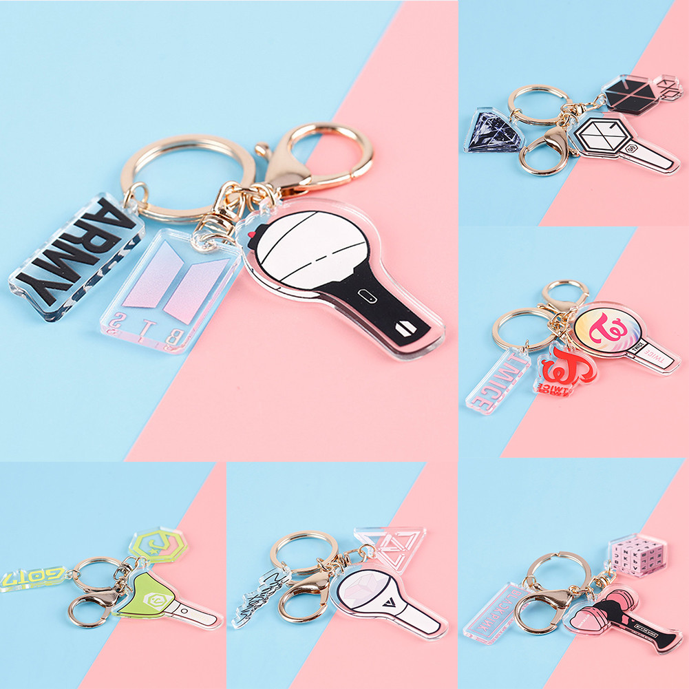 K-POP Acrylic Keyring With Fanlight