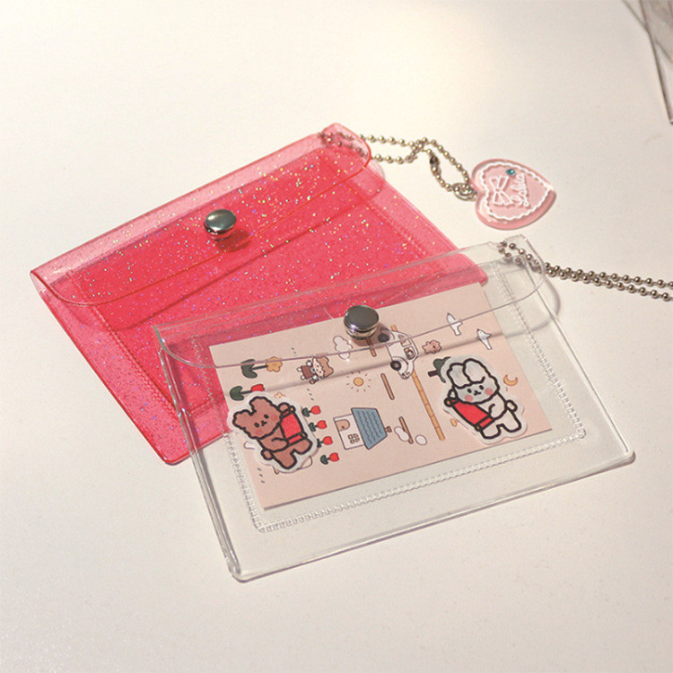 Transparant Glitter Photocard Organizer Holder