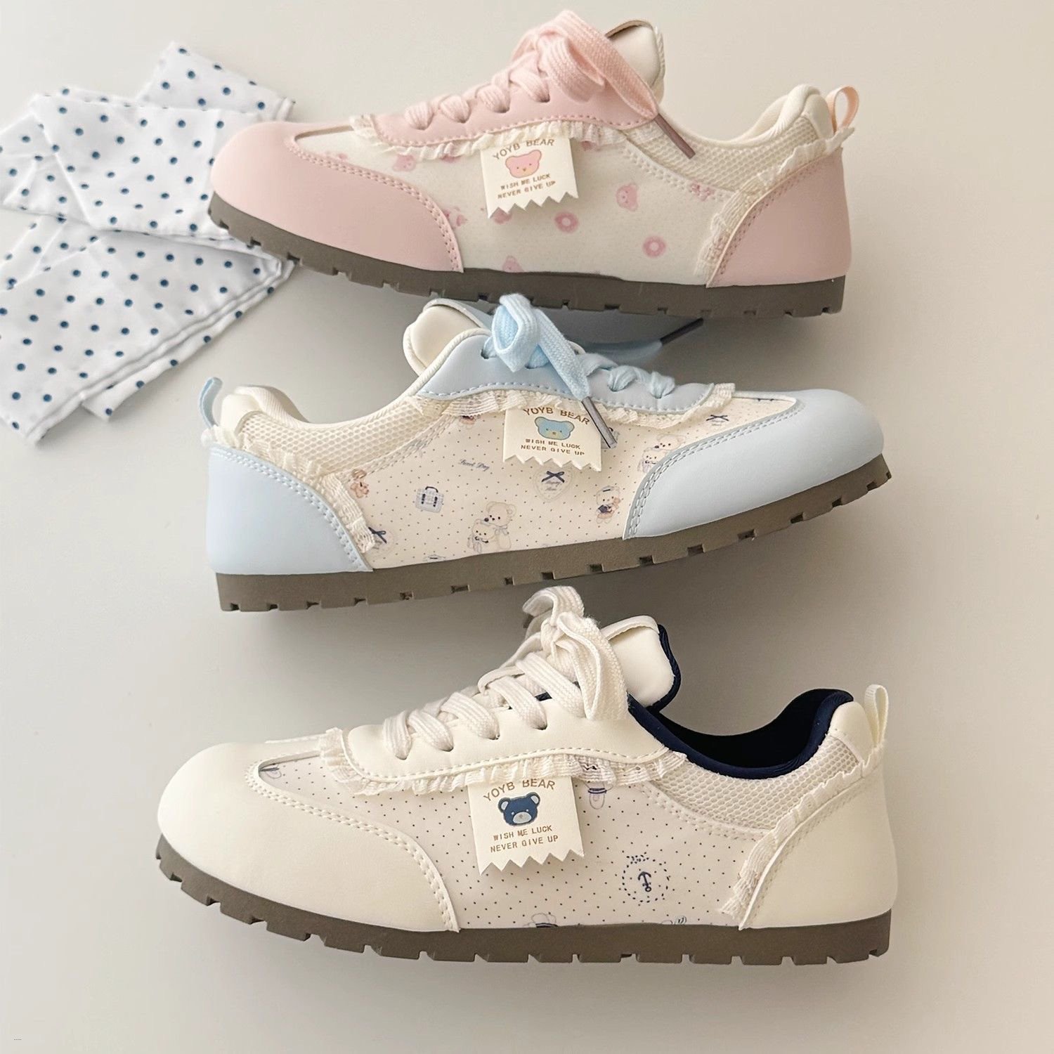 Kawaii Versatile Hello Bear Anti-Slip Casual Shoes