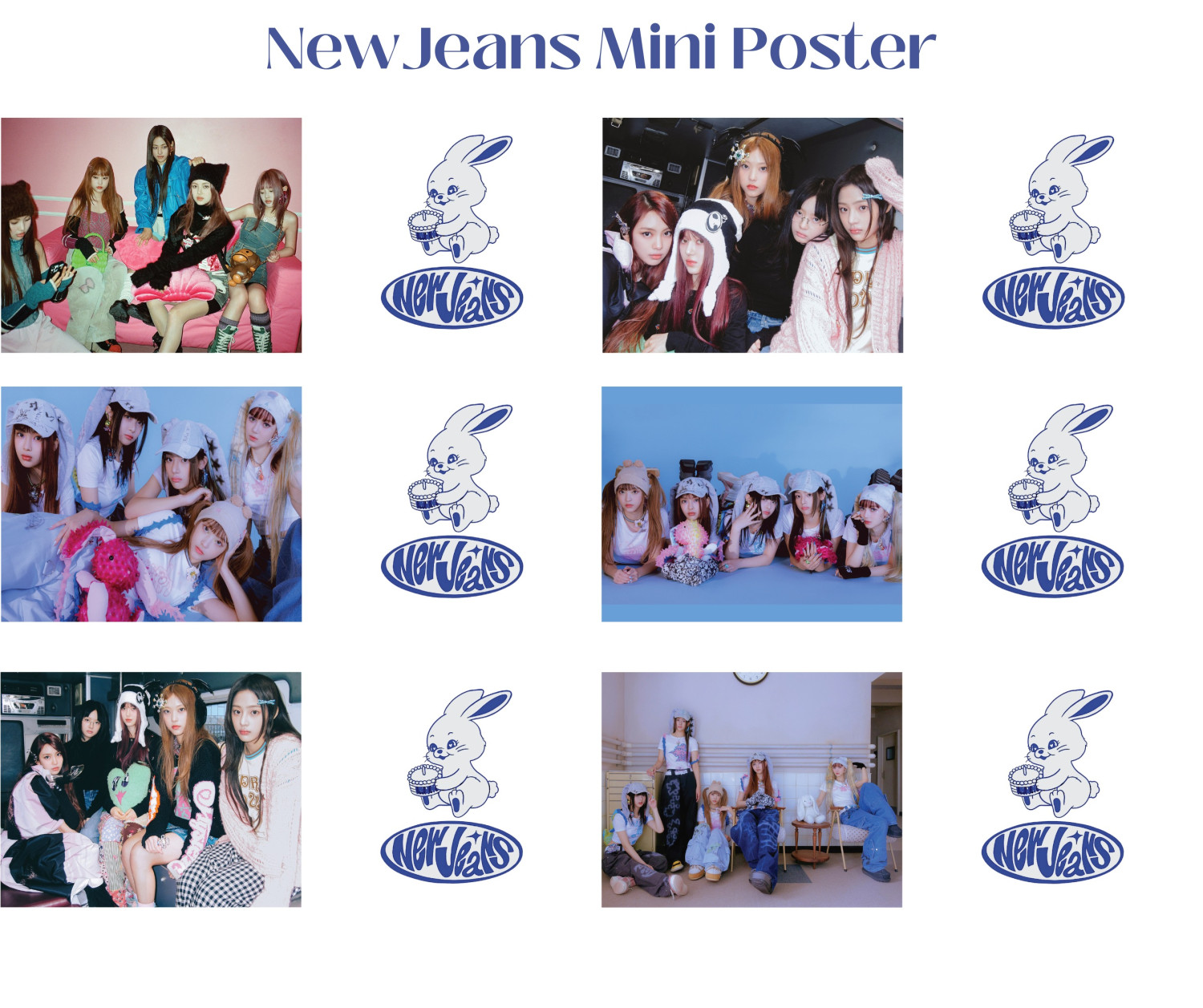 6Pcs/Set Newjeans  OMG Photo Concept Mini Concert Poster