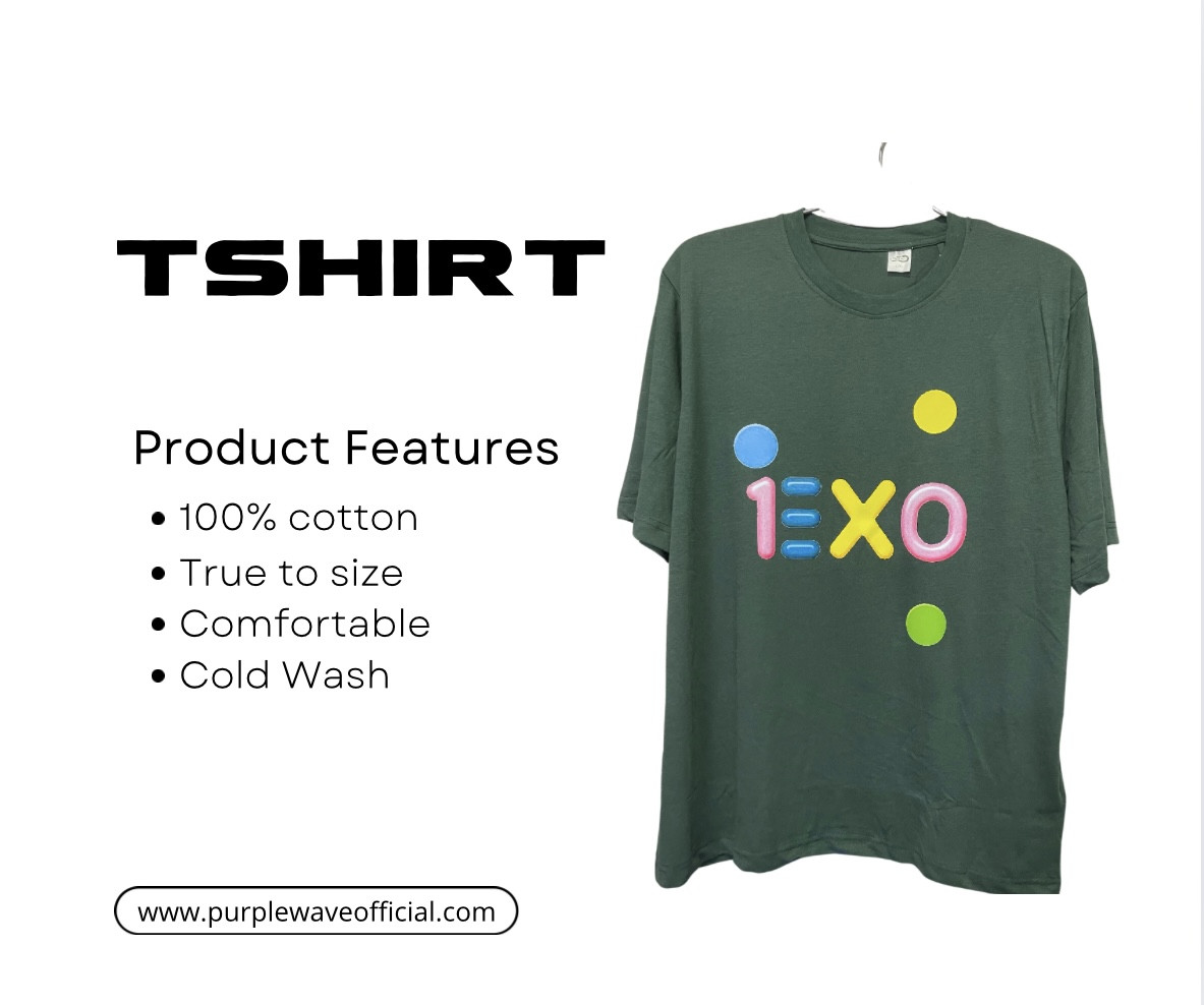K-POP EXO DTF PRONTED CLASSIC DROP SHOULDER T-SHIRT
