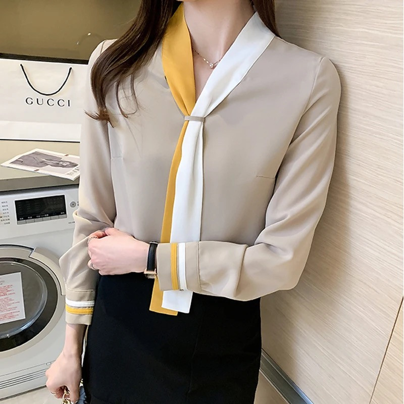 Korean Style Elegant Lace Up Tops