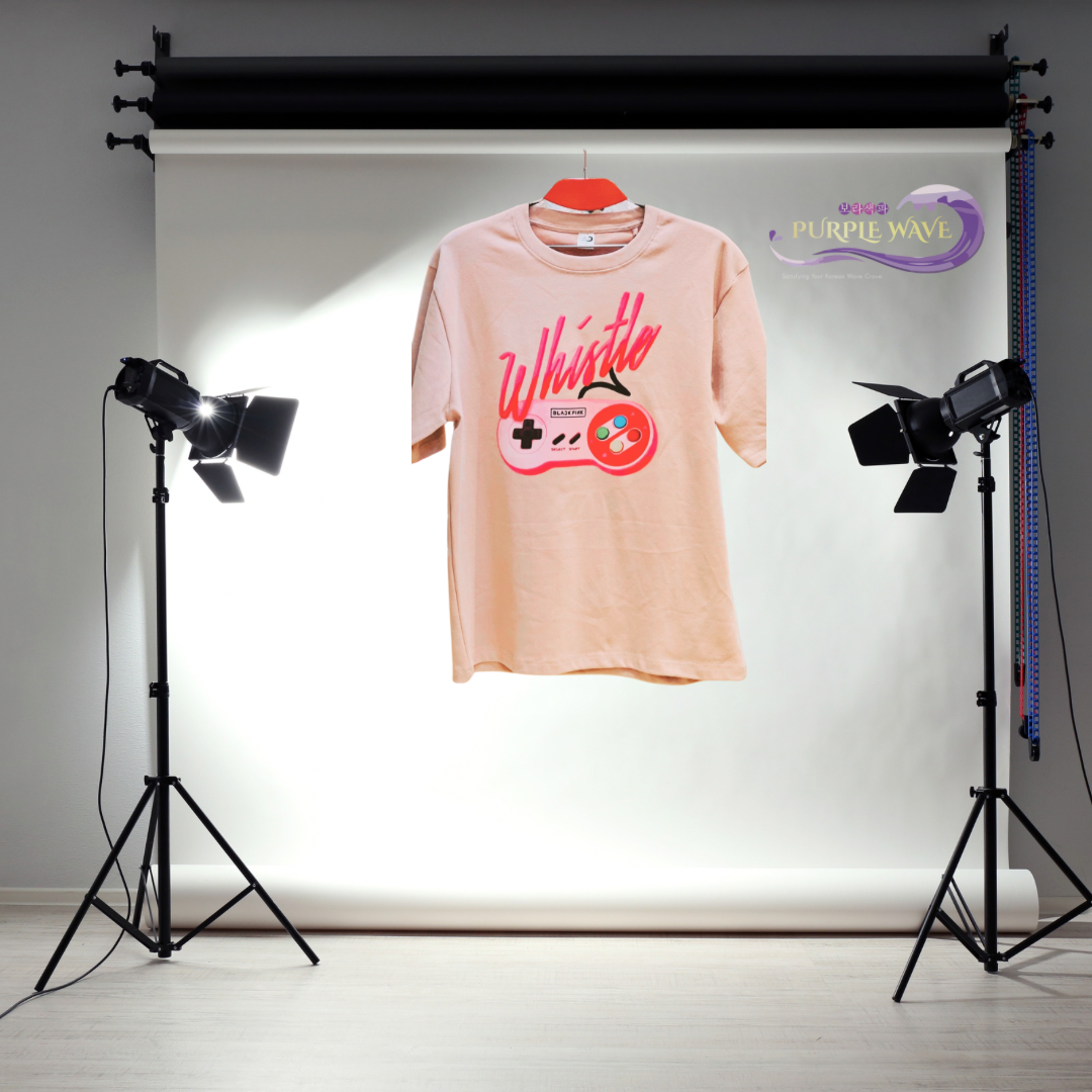 BLACKINK Whistle Premium Quality  Drop Shoulder DTF T-shirt